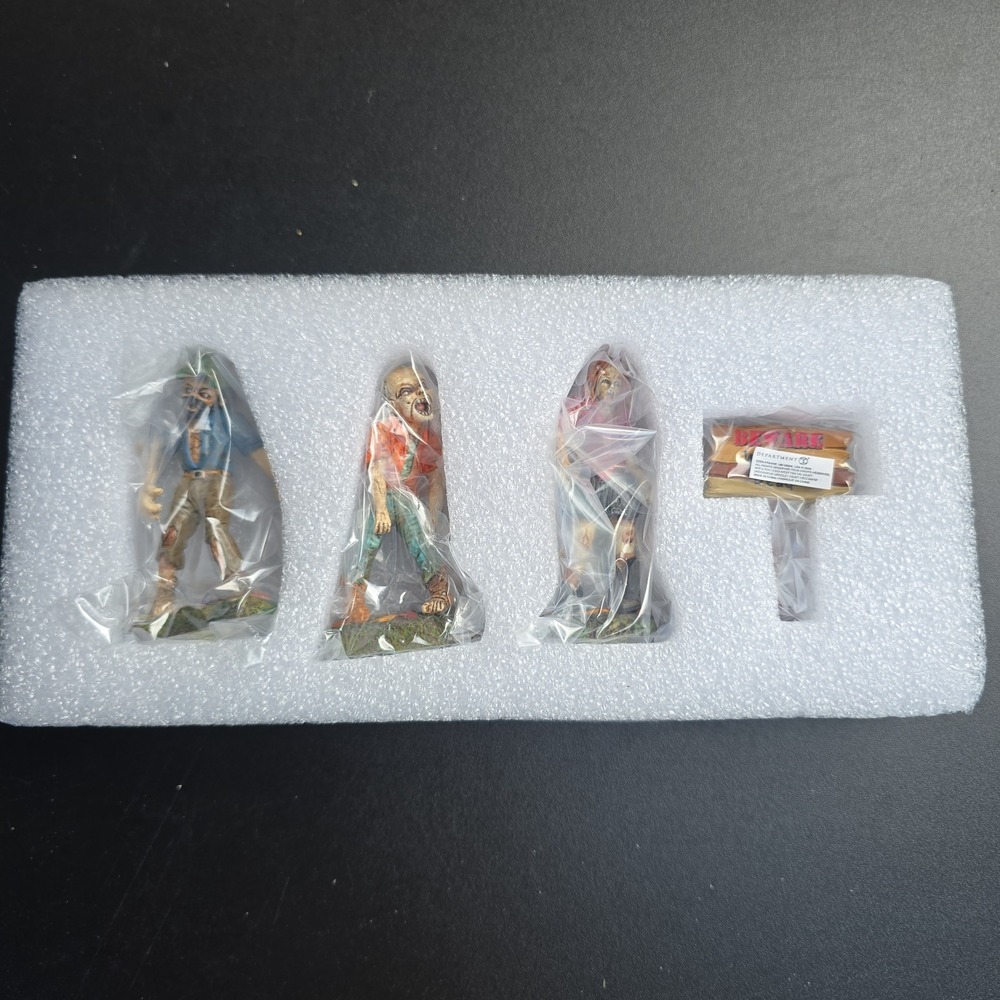 Department 56 Zombie Crawl Set of 4 6009818 New for 2022 Dept 56 Halloween Villa